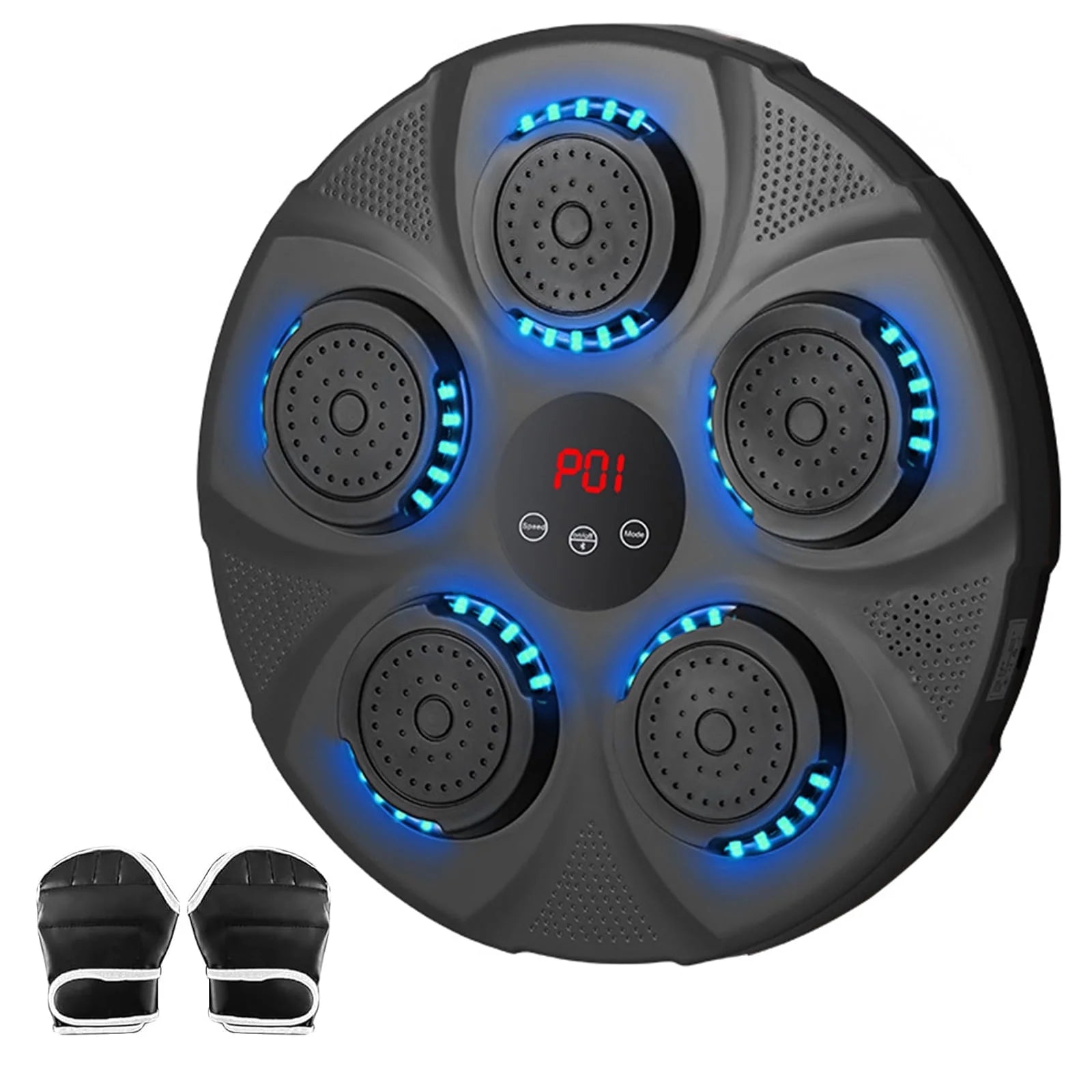 Music Boxing Machine with Boxing Gloves, Smart Bluetooth Boxing Equipment, Target Training Punching Boxing Machine for Home, Indoor, Gym, Training